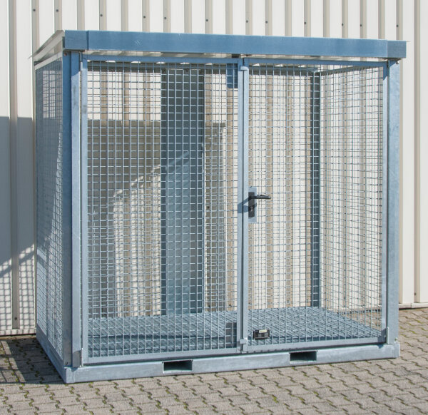 BAUER Gasflaschen-Container GFC-E/G M3 feuerverzinkt