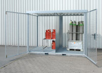 BAUER Gasflaschen-Container GFC-E/G M3 feuerverzinkt