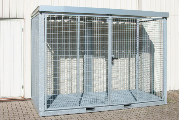 BAUER Gasflaschen-Container GFC-E/G M4 feuerverzinkt