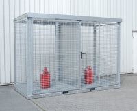 BAUER Gasflaschen-Container GFC-E/G M4 feuerverzinkt