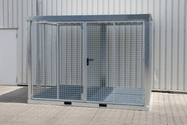 BAUER Gasflaschen-Container GFC-E/G M5 feuerverzinkt