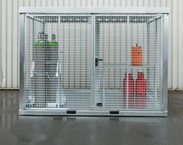 BAUER Gasflaschen-Container GFC-E/T M5 feuerverzinkt