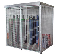 BAUER Gasflaschen-Container GFC-M2/D feuerverzinkt