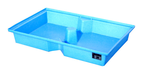 BAUER GREEN-LINE PE-Auffangwanne für Paletten KWP-P 100 aus robustem Polyethylen Blau