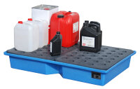 BAUER GREEN-LINE PE-Auffangwanne für Paletten KWP-P 100 aus robustem Polyethylen Blau