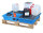 BAUER GREEN-LINE PE-Auffangwanne für Paletten KWP-P 20 aus robustem Polyethylen Blau