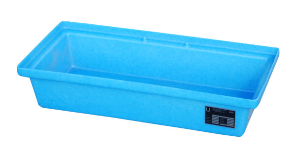 BAUER GREEN-LINE PE-Auffangwanne für Paletten KWP-P 30 aus robustem Polyethylen Blau