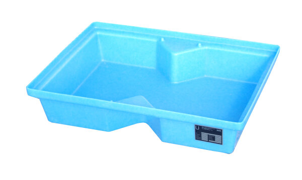 BAUER GREEN-LINE PE-Auffangwanne für Paletten KWP-P 40 aus robustem Polyethylen Blau