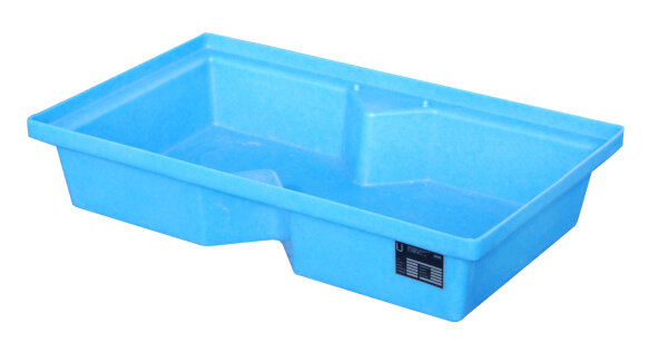 BAUER GREEN-LINE PE-Auffangwanne für Paletten KWP-P 60 aus robustem Polyethylen Blau