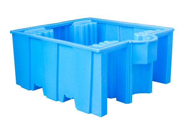 BAUER GREEN-LINE PE-Auffangwanne WP 1/11 aus robustem Polyethylen Blau