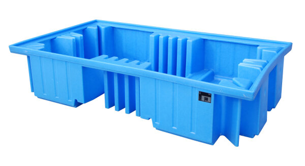 BAUER GREEN-LINE PE-Auffangwanne WP 2/11 aus robustem Polyethylen Blau