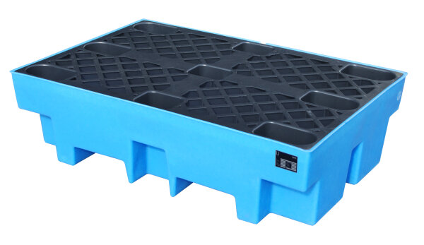BAUER GREEN-LINE PE-Auffangwanne WP-PE 2/2 aus robustem Polyethylen Blau