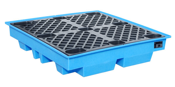 BAUER GREEN-LINE PE-Auffangwanne WP-PE 4/2 aus robustem Polyethylen Blau