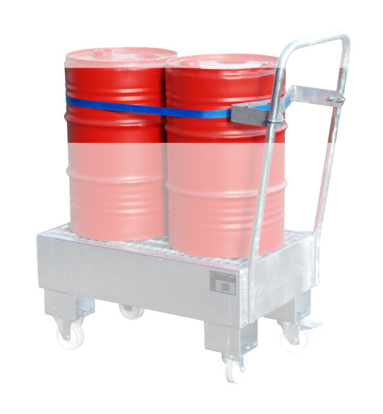 BAUER Fasshalterung mit Spanngurt für 2 x 60 Liter Fässer