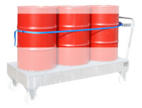 BAUER Fasshalterung mit Spanngurt für 3 x 200 Liter...
