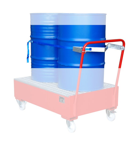 BAUER Fasshalterung mit Spanngurt für 2 x 200 Liter Fässer