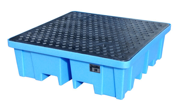 BAUER GREEN-LINE PE-Auffangwanne WPA-PE 4/2 aus robustem Polyethylen Blau