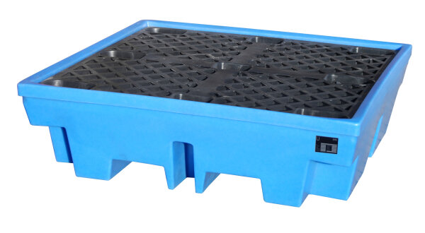 BAUER GREEN-LINE PE-Auffangwanne WP-PE 4/4 aus robustem Polyethylen Blau