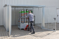 BAUER Gasflaschen-Container GFC-M6/D-DF feuerverzinkt