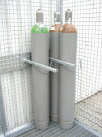 BAUER Gasflaschen-Container GFC-M6/D-DF feuerverzinkt
