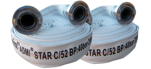 KLOTZ Flachschlauch Bauschlauch Admi®Star 604 EPDM mit Storzkupplung, temperaturbeständig bis 90 °C
