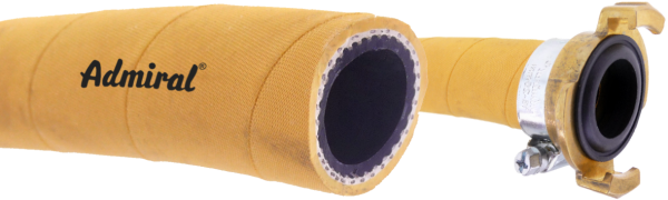 KLOTZ Gummi-Wasserschlauch 710 Admi®Cord EPDM goldgelb, flexibel gewickelt, hitzebeständig bis 105 °C