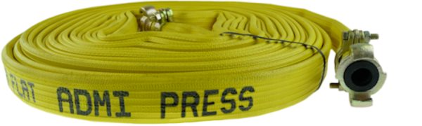 KLOTZ Druckluftschlauch Admi®Press Flat Y 1501y-25-10ke 1 Zoll, 10 m, komplett eingebunden, NBR, 10 bar Betriebsdruck