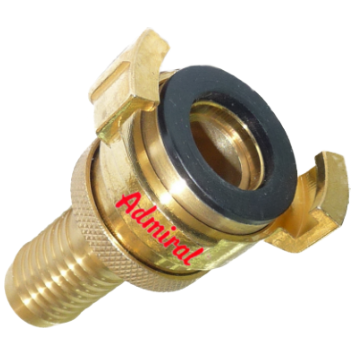 KLOTZ Schnellkupplung Admi®Quick 115g Hochdruck-Tülle Messing, mit Nachstellring, PN25