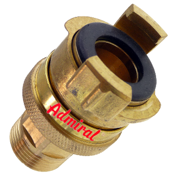 Klotz Schnellkupplung Admi®Quick Hochdruck 115h Messing, Außengewinde, mit Nachstellring, PN 25
