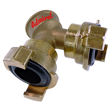 KLOTZ Admi®Quick Verteiler 115s Messing, Schnellkupplung für Hahnanschluss, ohne Absperrung