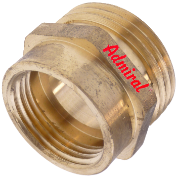 KLOTZ Admi®Fit Schraubverbindung Reduzierstück 116f Messing, Innengewinde - Außengewinde, flachdichtend, PN 25
