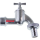 KLOTZ Wasserhahn Kugelhahn Admi®Valve 117a Messing Matt Verchromt, mit Verschraubung, PN 15