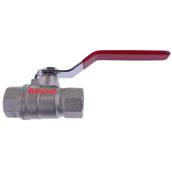 KLOTZ Admi Valvems Kugelhahn 1119b Messing vernickelt, PN25, voller Durchgang