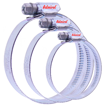 KLOTZ Admi®Clamp Schlauchschelle 124 Edelstahl W4, mit Schneckentrieb, DIN 3017-1