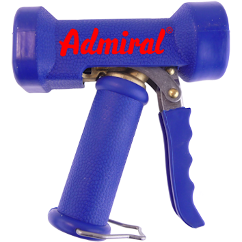 Klotz Schnellkupplung Reinigungspistole Admi®Quick Plus 215d Messing verchromt, blaue EPDM-Ummantelung, Trinkwasser zertifiziert, IG 1/2 Zoll