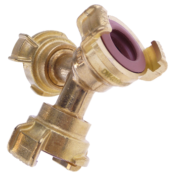 KLOTZ Schnellkupplung Admi®Quick Plus Verteiler 215z Messing, 3-Wege, für Trinkwasser