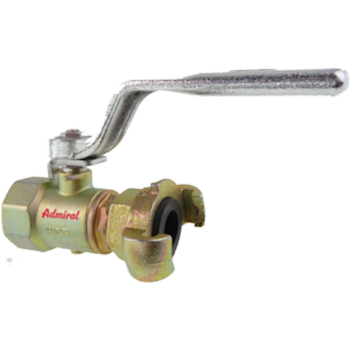 KLOTZ Druckluft Klauenkupplung Admi®AirQuick Einfachhahn 1039g, IG 3/4 Zoll, mit Entlüftung