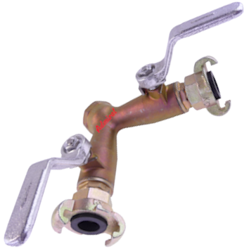 Klotz Druckluft-Doppelhahn 1039h Admi®AirQuick Klauenkupplung, IG 3/4 Zoll, DIN 3489