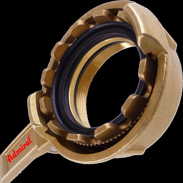 KLOTZ Admi®TWK Tankwagenkupplung 1041mk Messing M-Kupplung, EN 14420-6, mit NBR-Dichtung