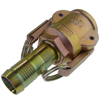 KLOTZ Mörtel-Schnellkupplung 1059bm Admi®Mörtel M Hydraulik, Mutterteil, Stahl verzinkt, 2-Hebel, System 22
