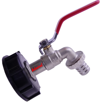 KLOTZ IBC Armaturen Admi®IBC Anschluss mit Kugelauslauf