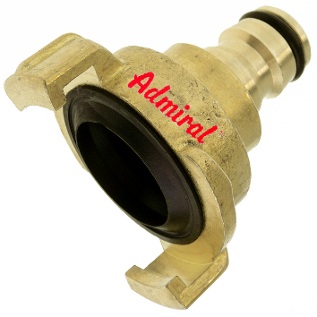 Klotz Steckkupplung Admi®Stick Übergang 5023 Messing, System GEKA®, PN 12
