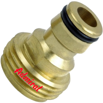 KLOTZ Steckkupplung 5027 Admi®Stick Gerät V Messing, Außengewinde mit Vaterkupplung, PN10