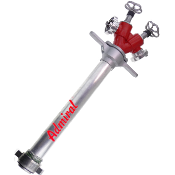 KLOTZ Standrohre Standr. DN80, 2V, 2 Abg. CC, ca. 110 cm