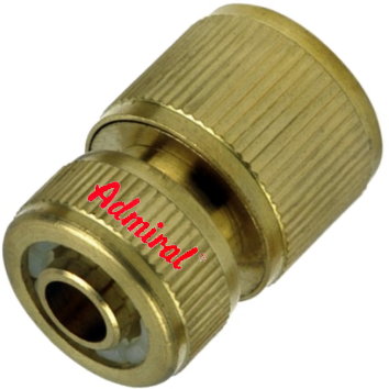 KLOTZ Steckkupplung 5010-13 Admi®Stick AquaStop 13 mm, Messing-Wasserstopp, PN10