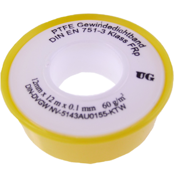 KLOTZ PTFE Gewindedichtband 2110, DVGW für Gas- und Trinkwasserleitungen, 60 g/m²