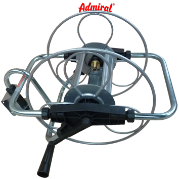 KLOTZ Admi®Depot Wandschlauchhalter 9552 Stahl verzinkt, schwenkbar, mit Wasserdurchlauf