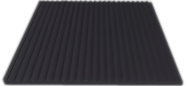 KLOTZ Knorke®Rib Riefenmatte 1702 schwarz ohne Einlage, feingerieft, NR/SBR 65° Shore