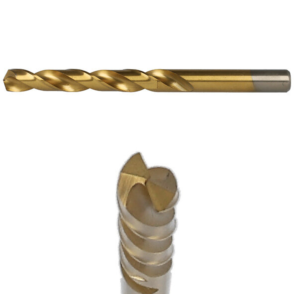 HELLER HSS TIN DIN 338 Stahlbohrer Rundschaft Ø 1-13mm