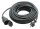 Profibau Verlängerungskabel BS100-57 schwarz, 10 m / 20 m, spritzwassergeschützt, Gummileitung H07RN-F 3G1,5 mm²